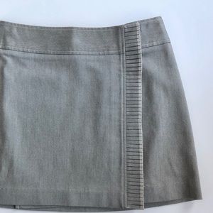 NWOT Express stretch gray wrap skirt